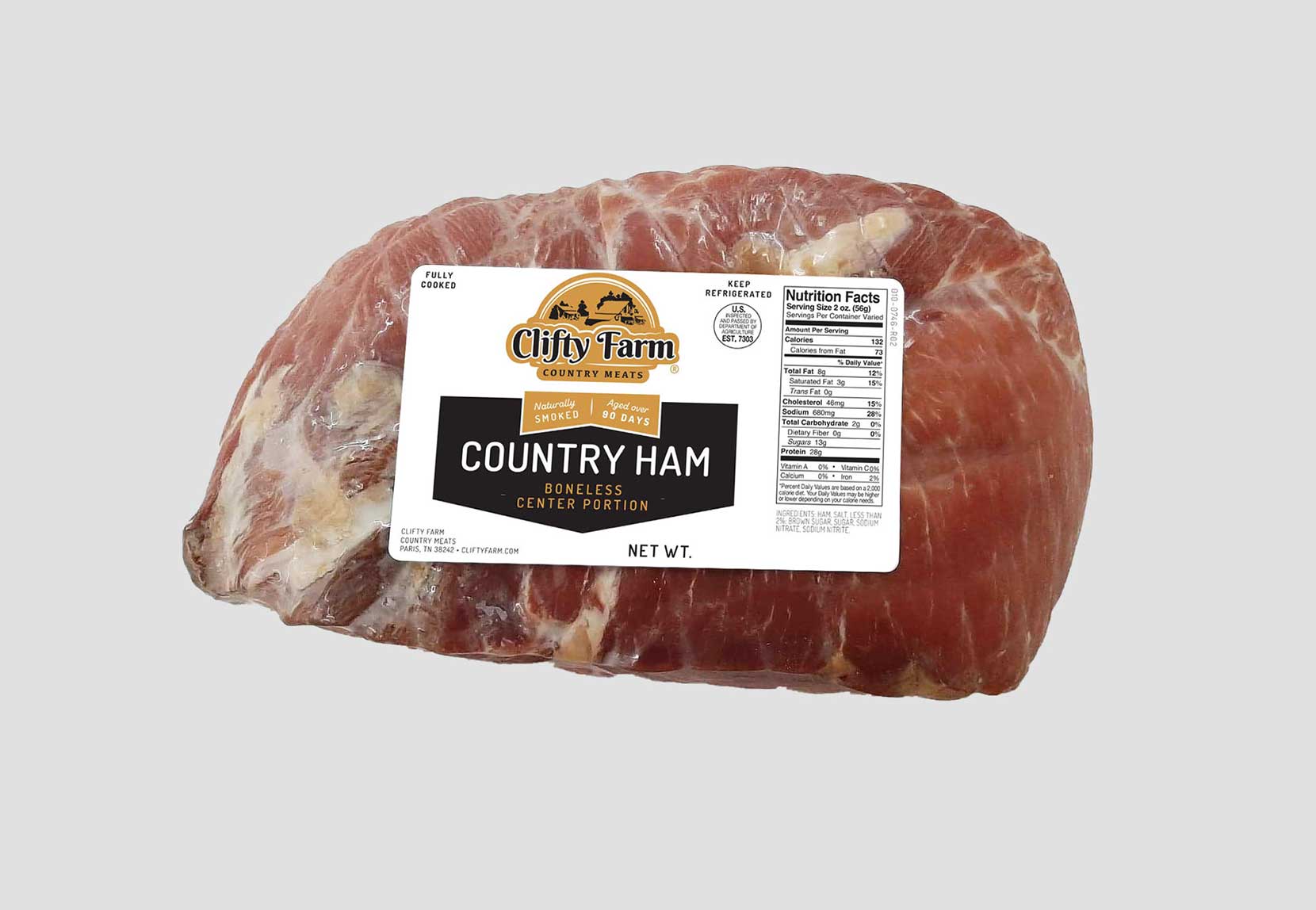 Fully Cooked Country Ham – Boneless | Clifty Farms